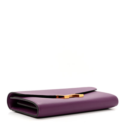 Hermes Evercolor Constance Wallet To Go Anemone 4 of 7
