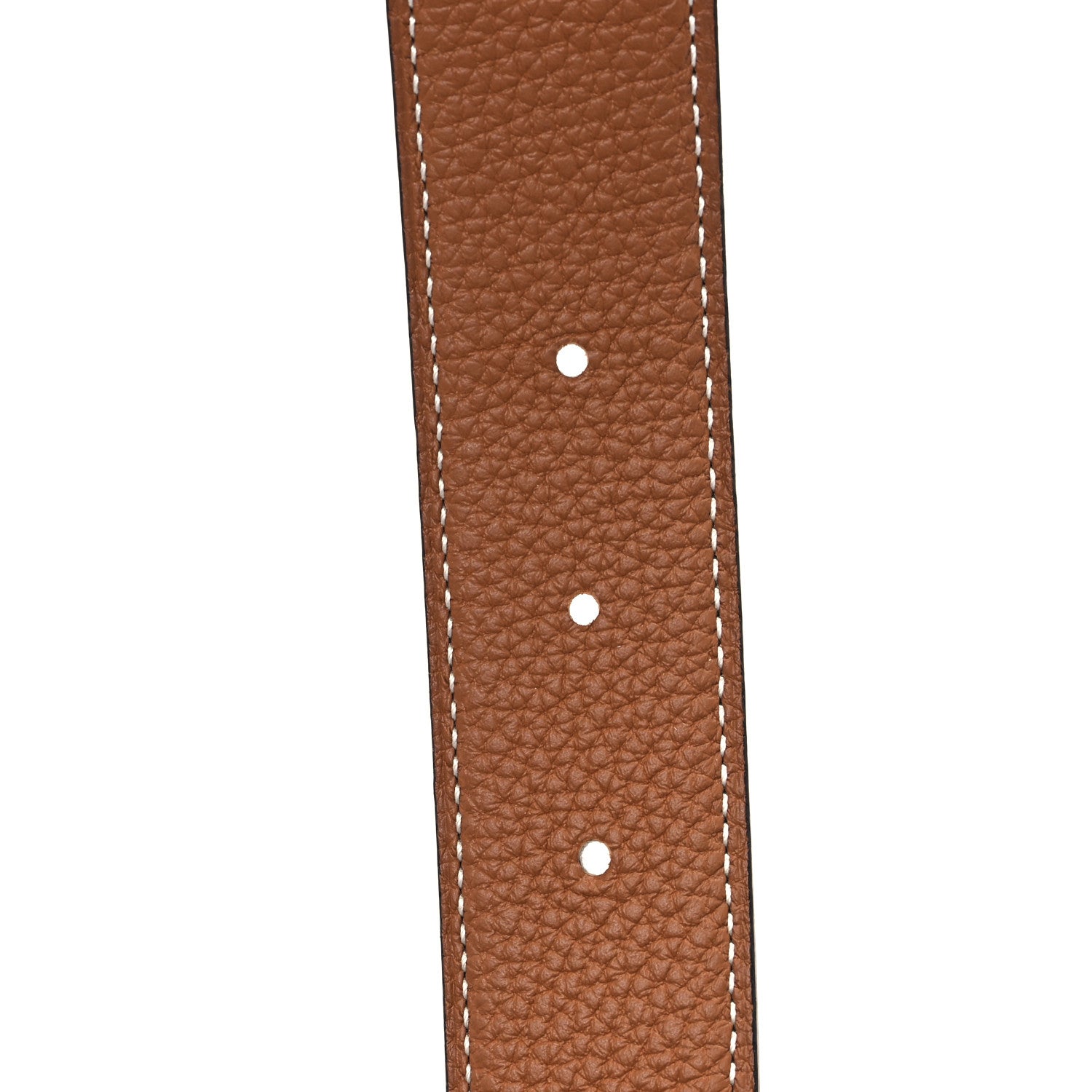 Hermes Chamonix Togo 32mm H Twist Belt 100 40 Gold Etain 4 of 4