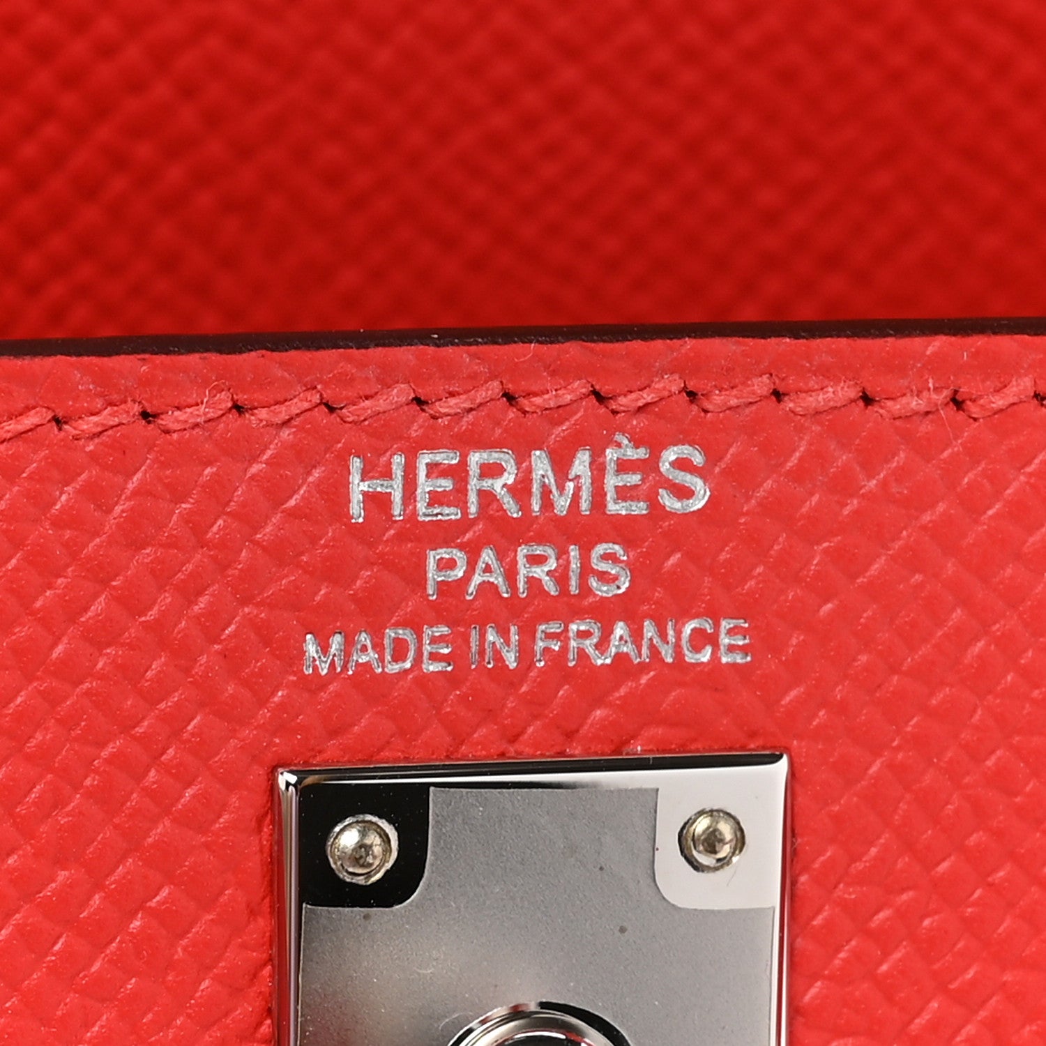 Hermes Epsom Kelly Sellier 25 Rouge Tomate 6 of 9