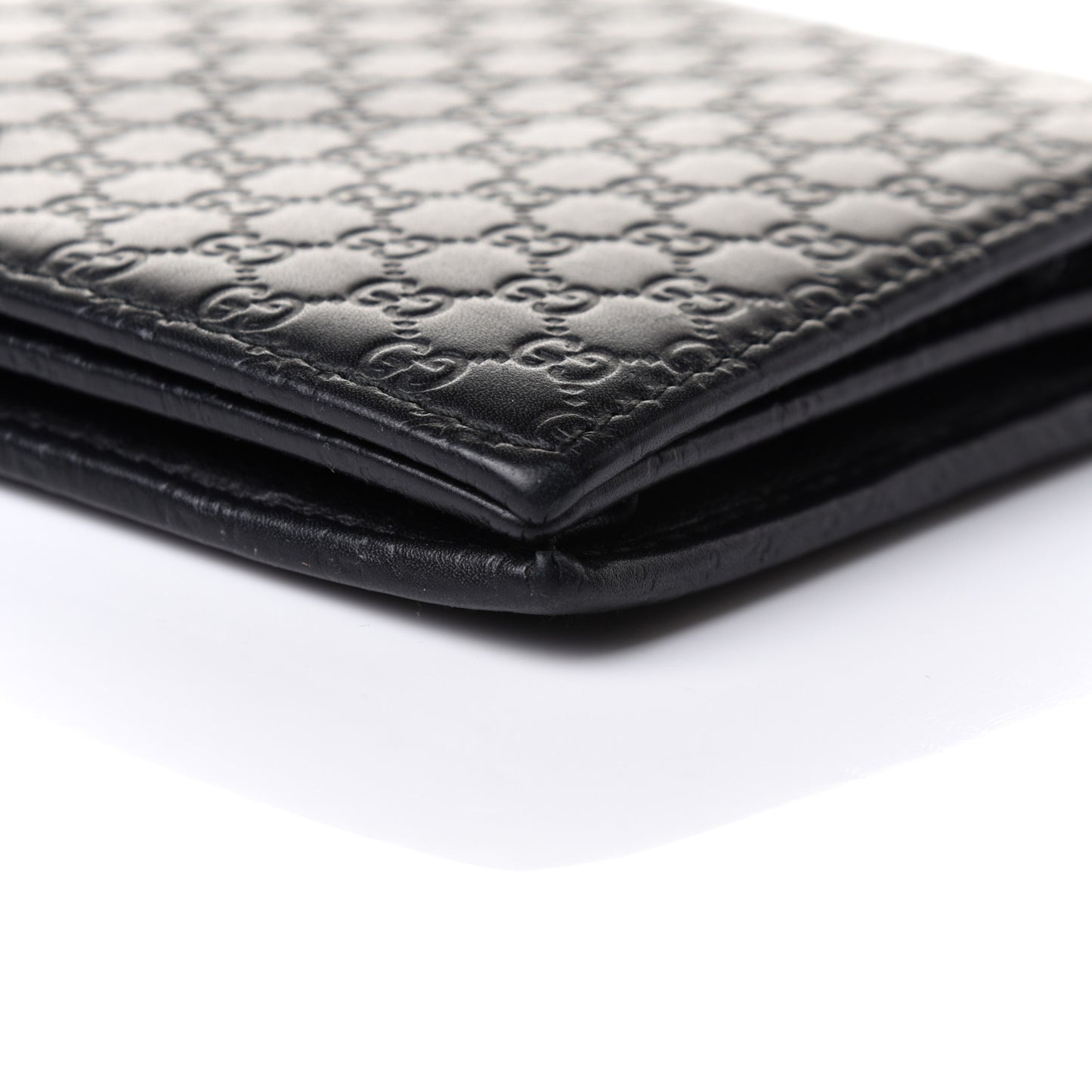 Microguccissima Crossbody Wallet Black