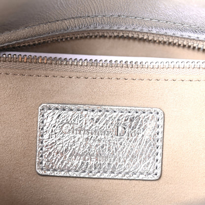 Christian Dior Metallic Grained Calfskin Cannage Small Lucky Badges My Lady Dior Silver 6 of 10