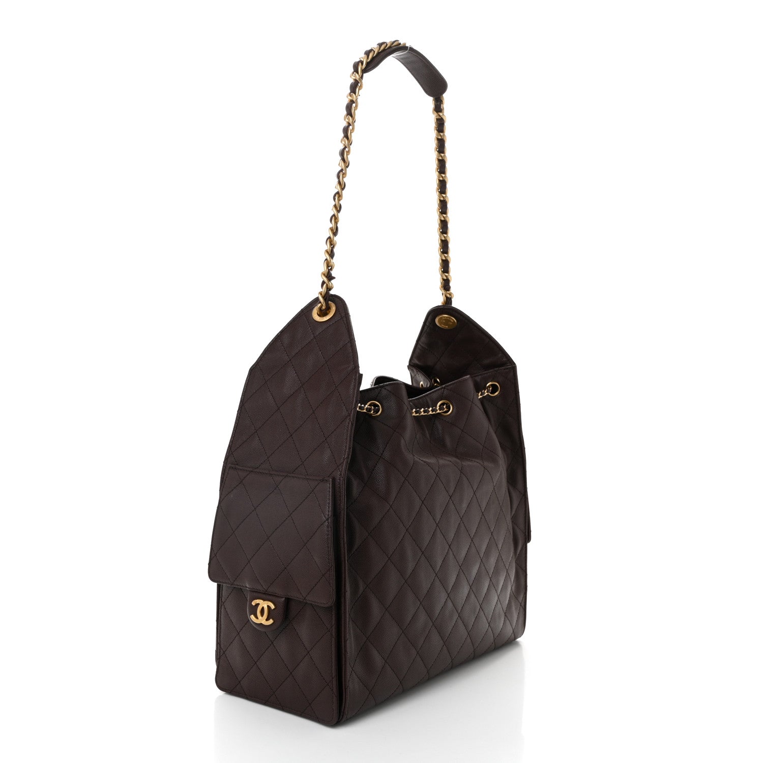 Chanel Caviar Quilted Medium Chanel 25 Handbag Dark Brown 4 of 11