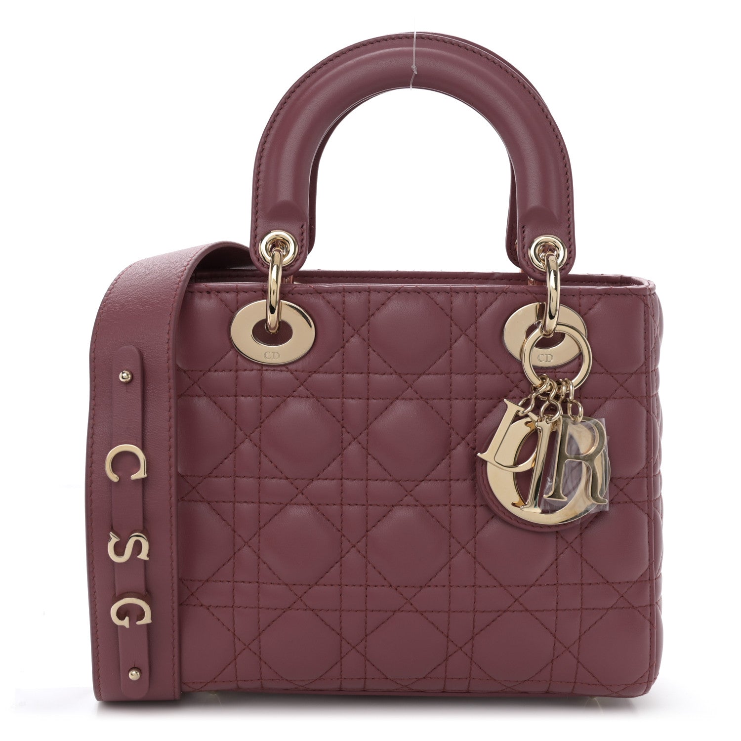 Christian Dior Lambskin Cannage Small My ABCDior Lady Dior Pink Honey 1 of 11
