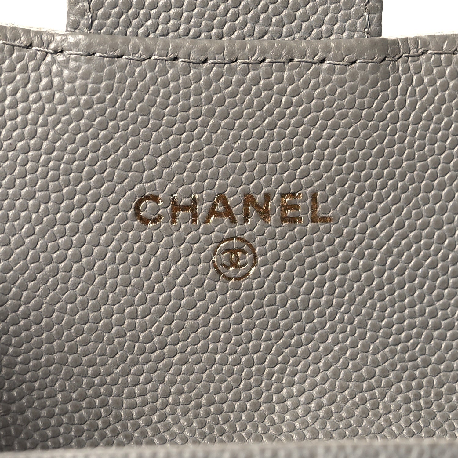 Chanel Caviar Quilted Flap Card Holder Wallet Dark Grey 6 of 10