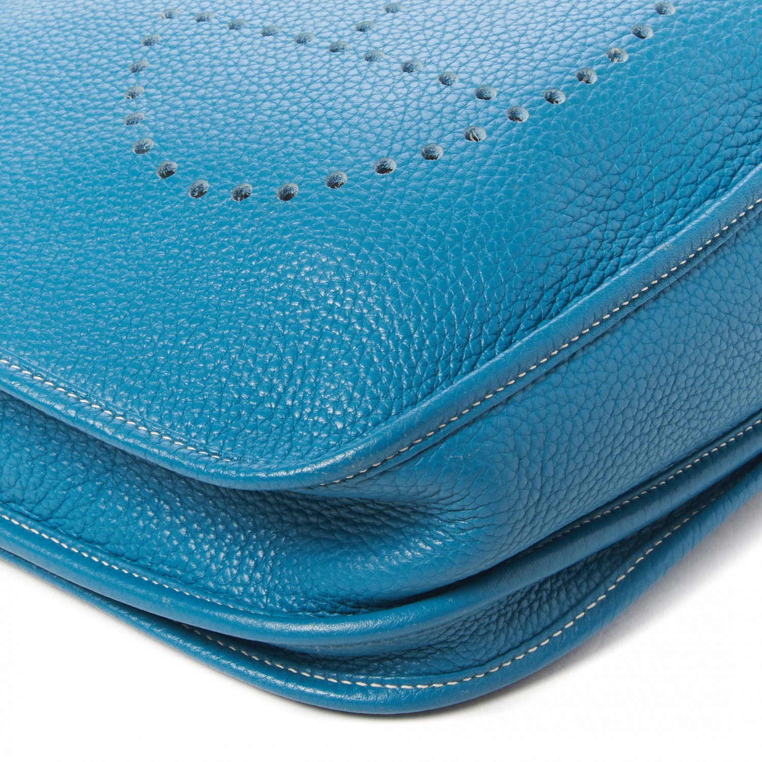 Hermes Taurillon Clemence Evelyne III PM Blue Jean 5 of 8