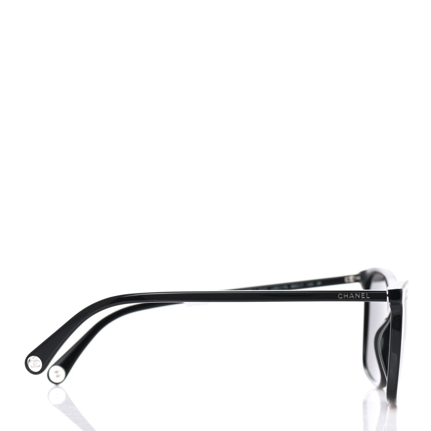 Chanel Acetate Polarized Square Sunglasses 5447 Black 3 of 8