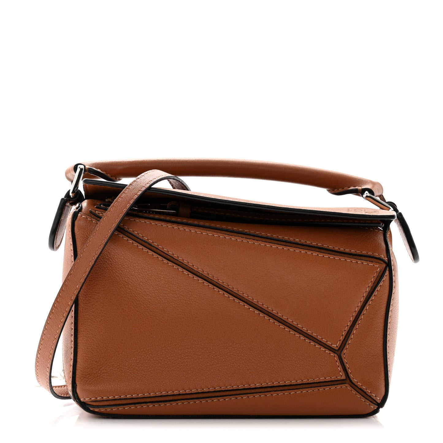 Calfskin Mini Puzzle Bag Tan