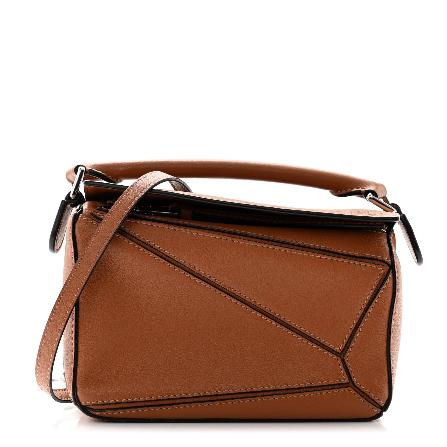 Loewe Calfskin Mini Puzzle Bag Tan 1 of 13