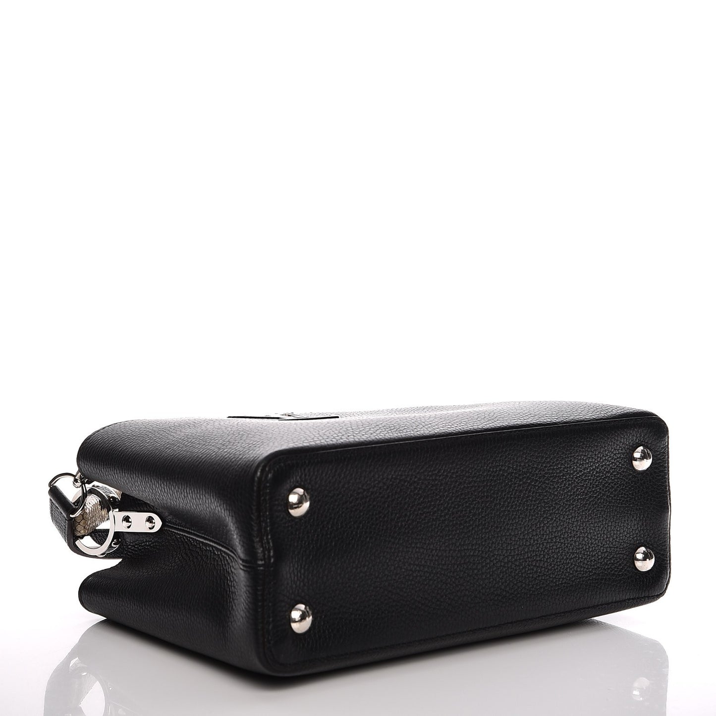 Taurillon Python Capucines PM Black
