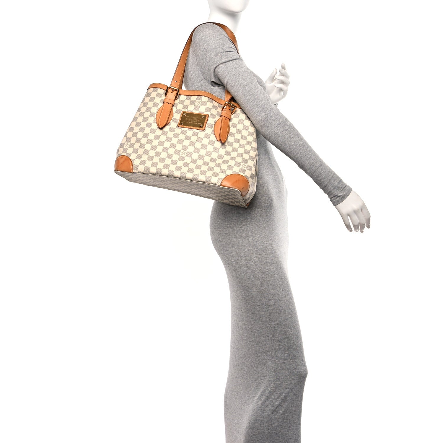 Louis Vuitton Damier Azur Hampstead MM 2 of 14