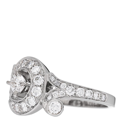Van Cleef & Arpels 18K White Gold Diamond Nid du Paradis Ring 50 5.25 3 of 5