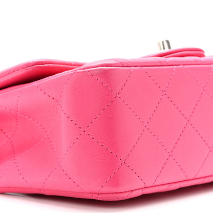 Chanel Lambskin Quilted Mini Rectangular Flap Fuchsia 9 of 10