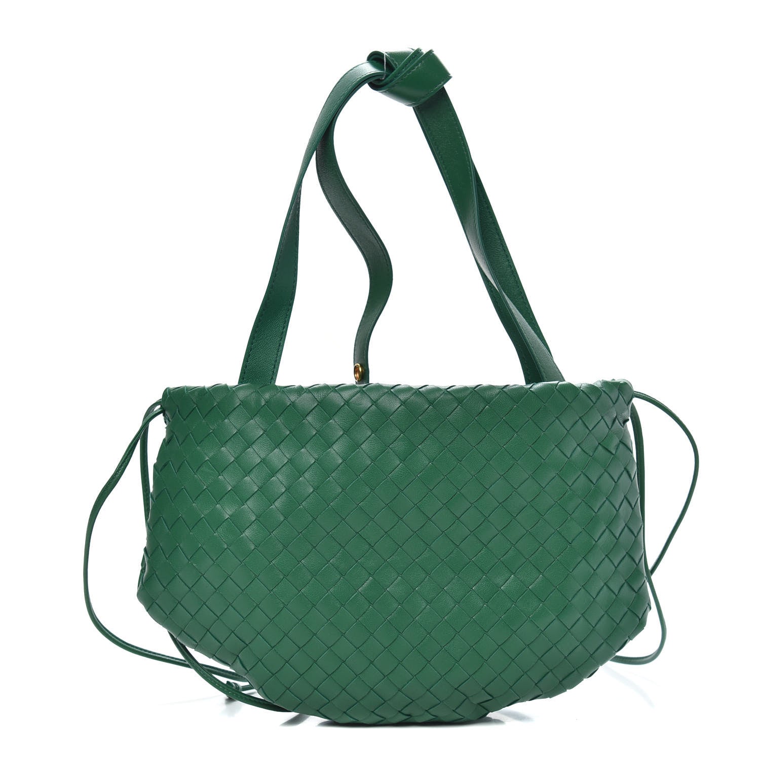 Bottega Veneta Nappa Intrecciato Small Bulb Racing Green 1 of 9