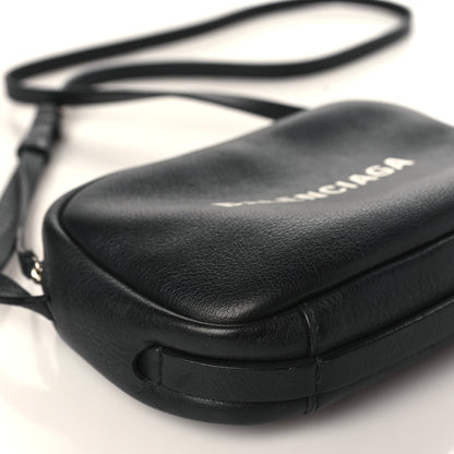 Balenciaga Calfskin Logo XS Everyday Camera Bag Black 8 of 9