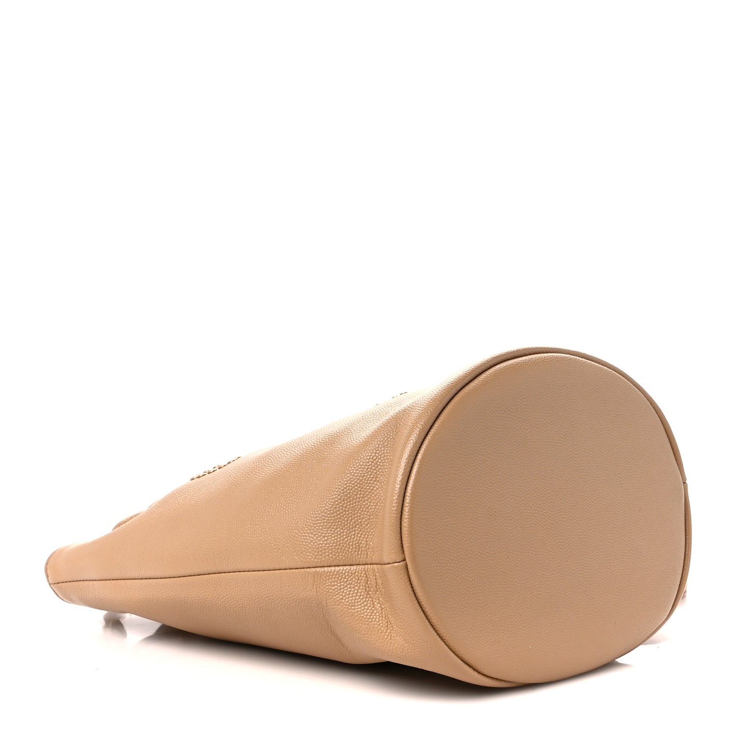 Caviar Deauville Drawstring Bucket Bag Beige