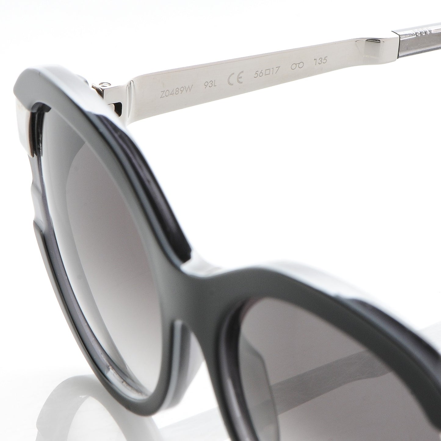 Acetate Petit Soupcon Cat Eye Sunglasses Z0489W Black