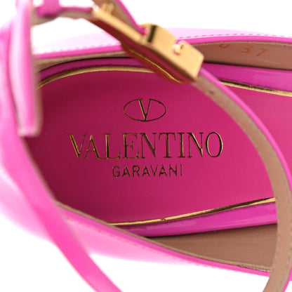 Valentino Garavani Patent Tan-Go 50/120mm Platform Pumps 37 Pink PP 7 of 7