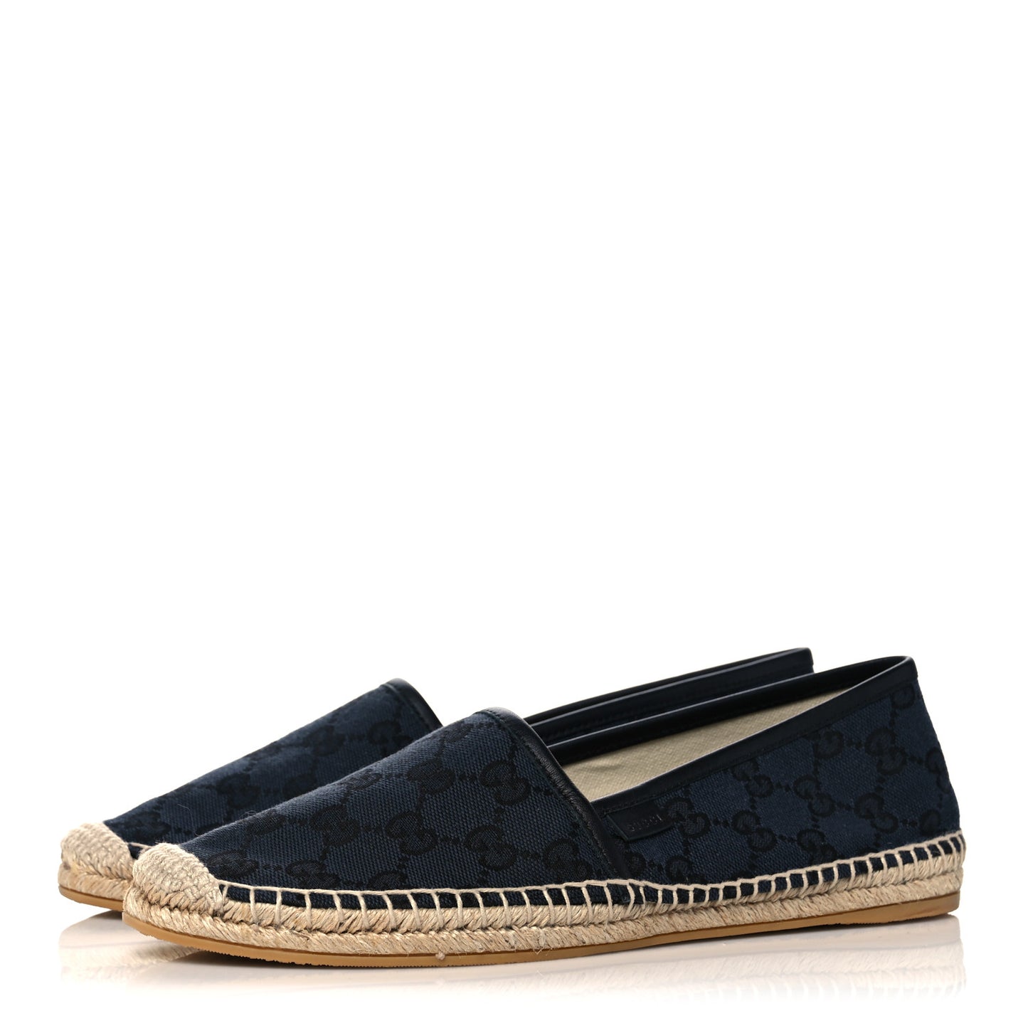 Monogram Espadrilles 39 Black