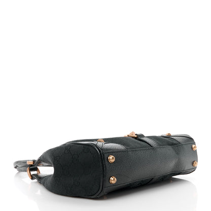 Gucci Monogram Calfskin Large Bardot Tote Black 4 of 12
