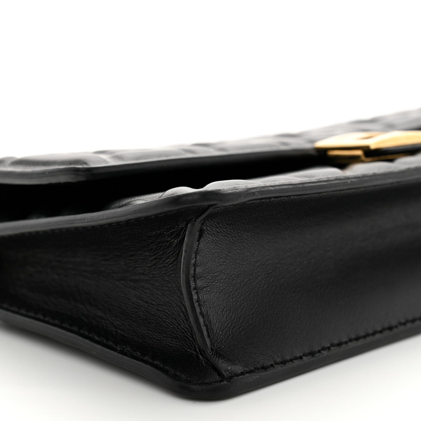Nappa Matisse FF Embossed Wallet On Chain Black
