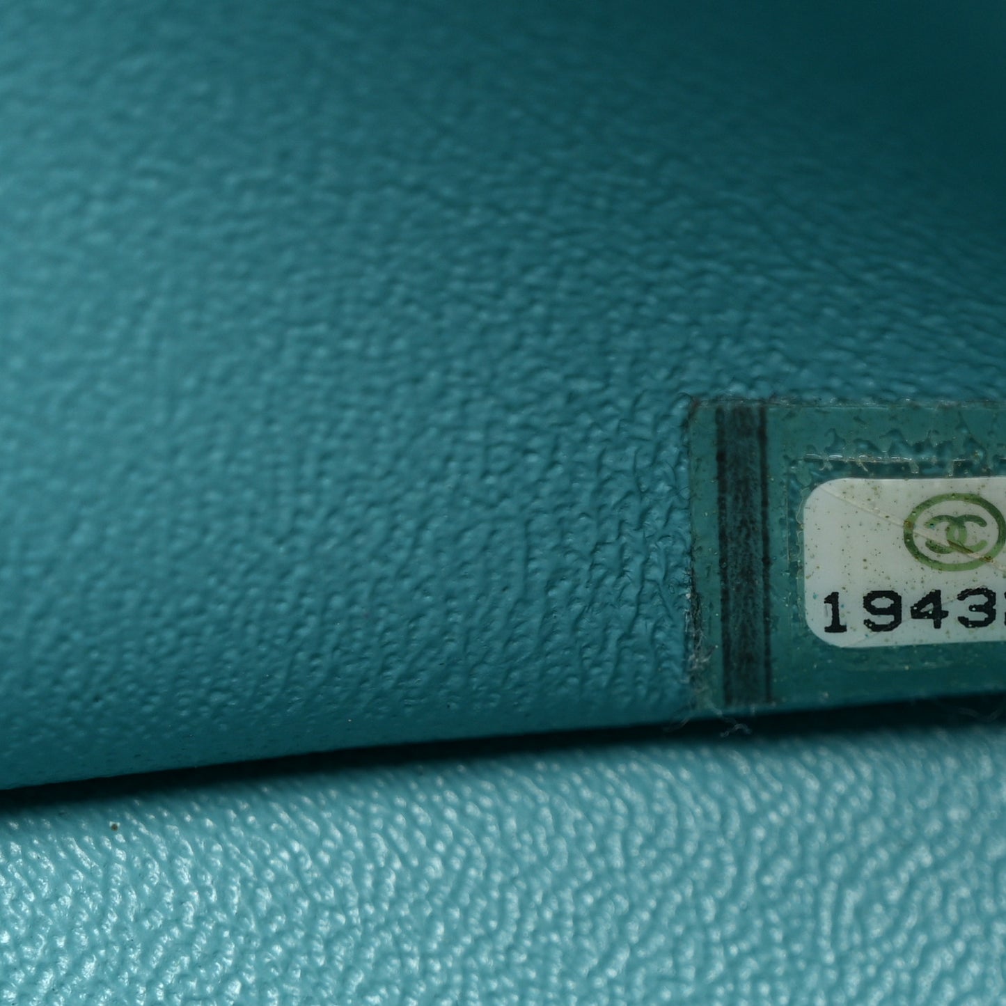 Lambskin Quilted Jumbo Double Flap Turquoise
