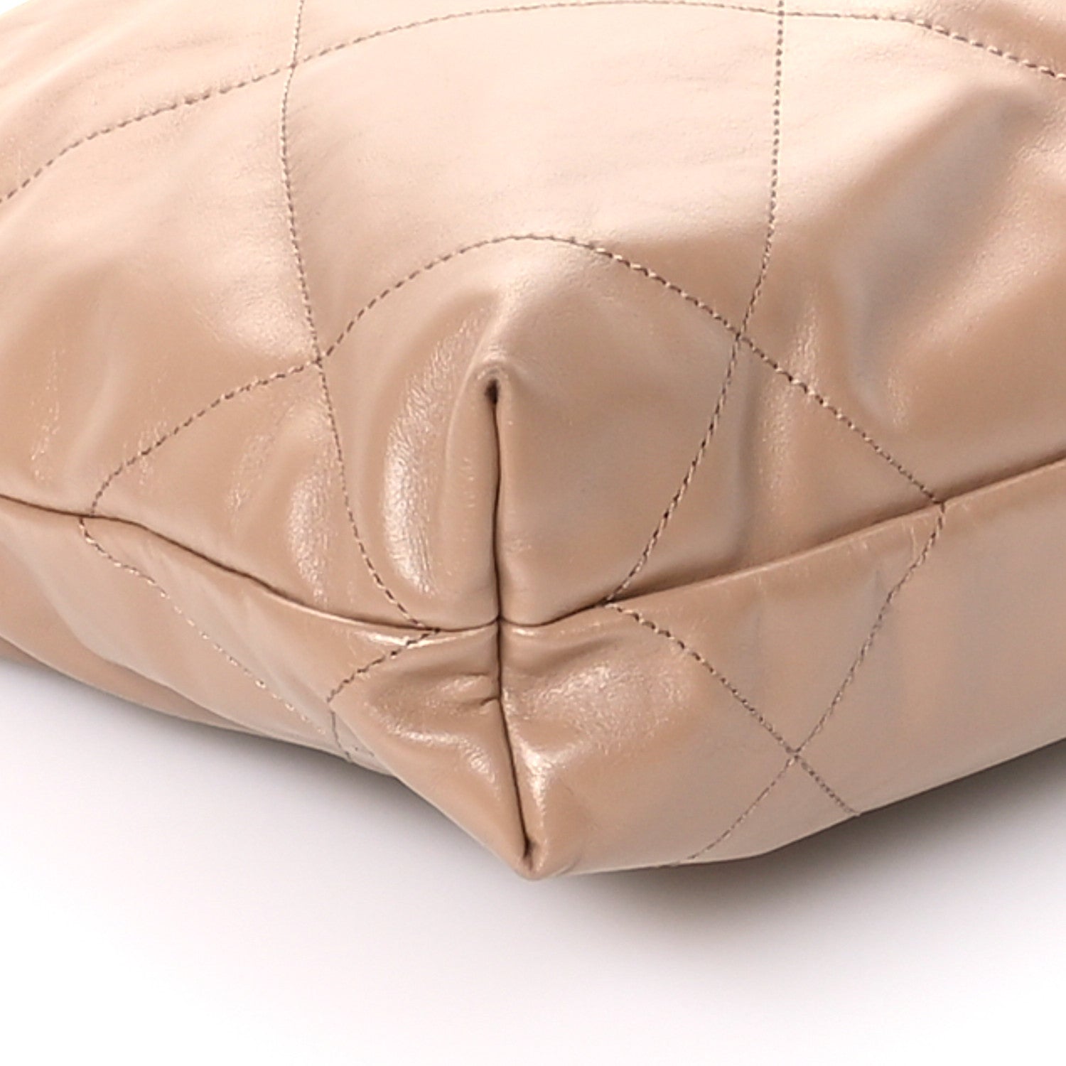 Chanel Shiny Calfskin Quilted Small Chanel 22 Beige 10 of 11