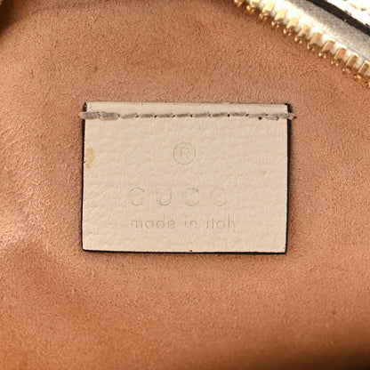 Gucci Textured Calfskin Web Mini Ophidia Round Shoulder Bag Mystic White 6 of 11