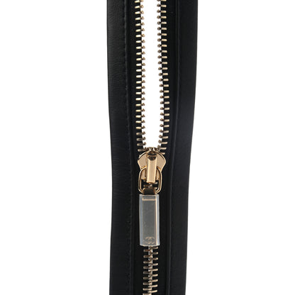 Chanel Calfskin Lambskin Zipper Chain CC Belt 80 32 Black 7 of 7