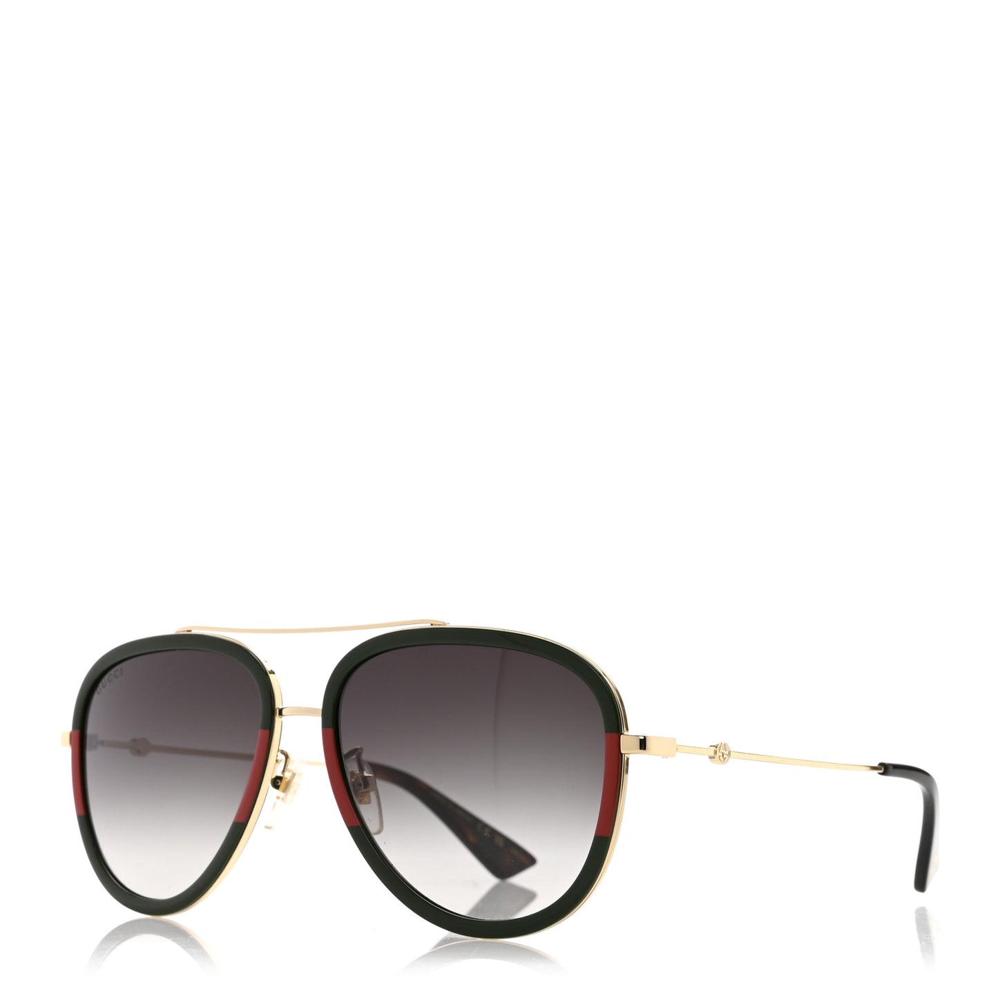 Web Aviator Sunglasses GG0062S Green Red