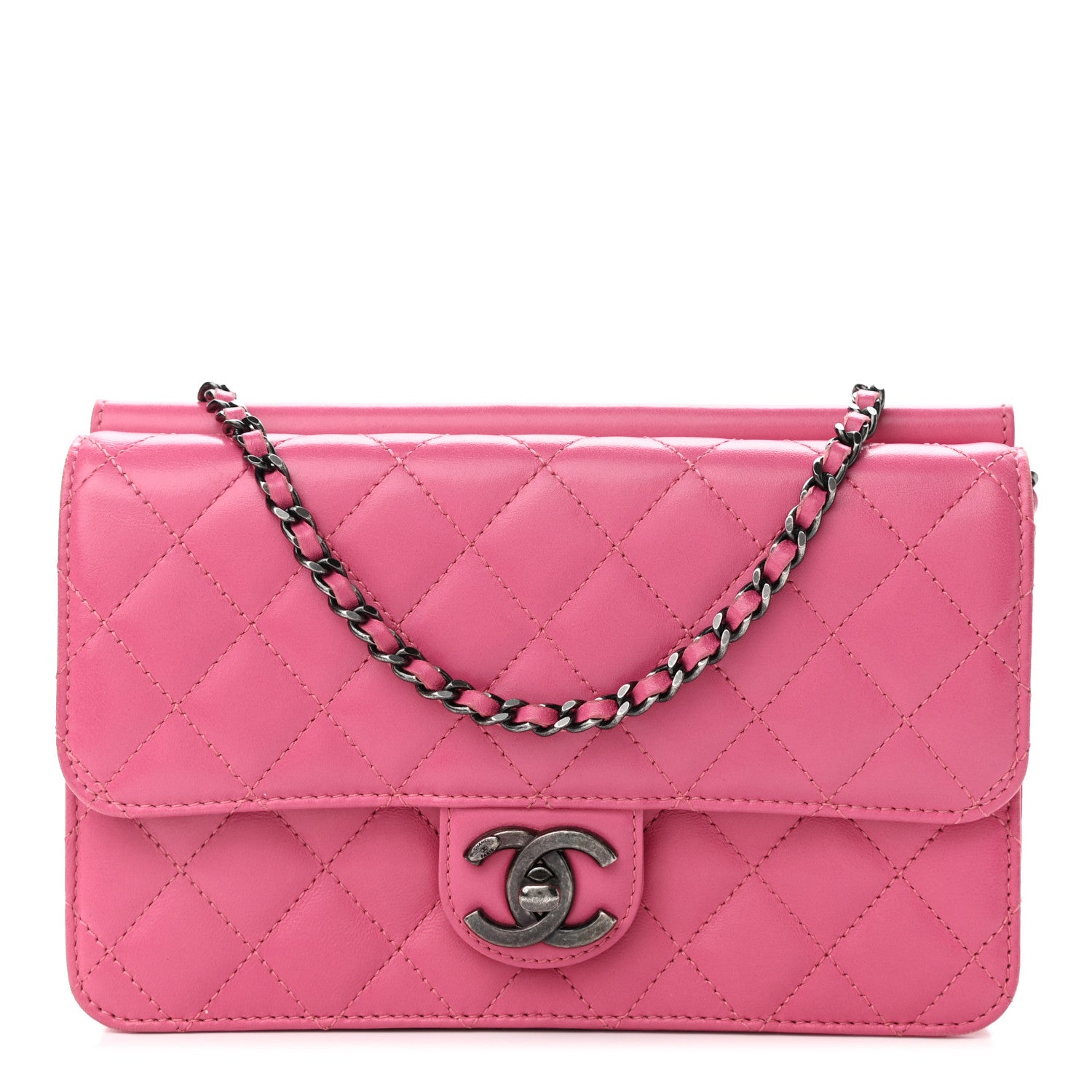 Chanel Lambskin Quilted Medium Crossing Times Flap Pink 1 of 11