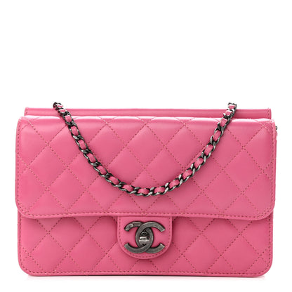 Chanel Lambskin Quilted Medium Crossing Times Flap Pink 1 of 11