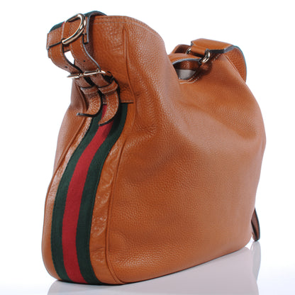 Gucci Leather Heritage Medium Shoulder Bag Tan 3 of 7