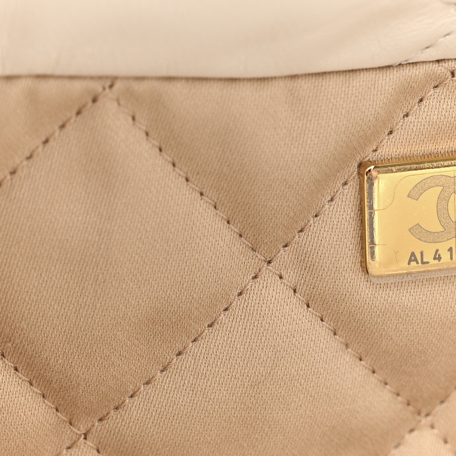 Chanel Shiny Calfskin Quilted Small Chanel 22 White 8 of 11