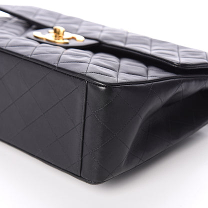 Chanel Lambskin Quilted XL Jumbo Single Flap Black 9 of 9