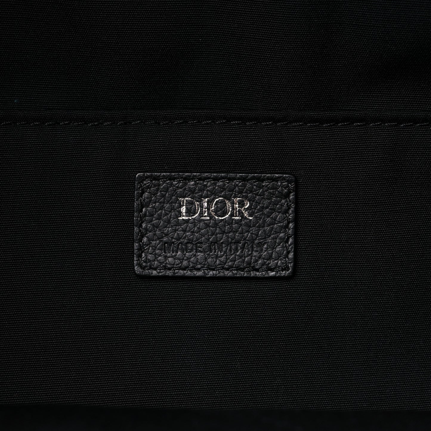 Oblique Calfskin Rider Backpack Beige Black