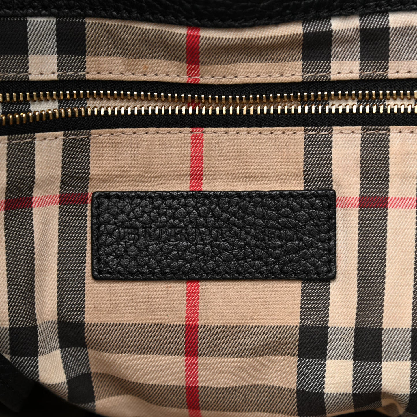 London Grainy Calfskin Medium Baynard Tote Black