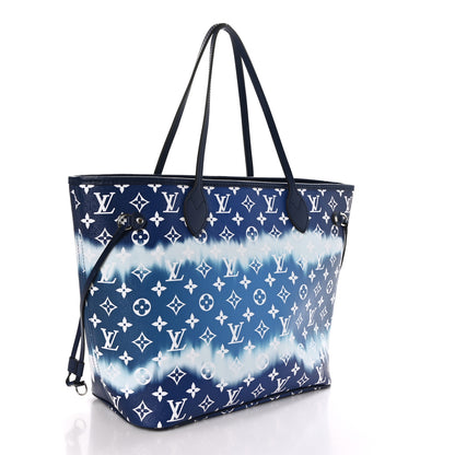 Louis Vuitton Monogram Escale Neverfull MM Blue 4 of 11