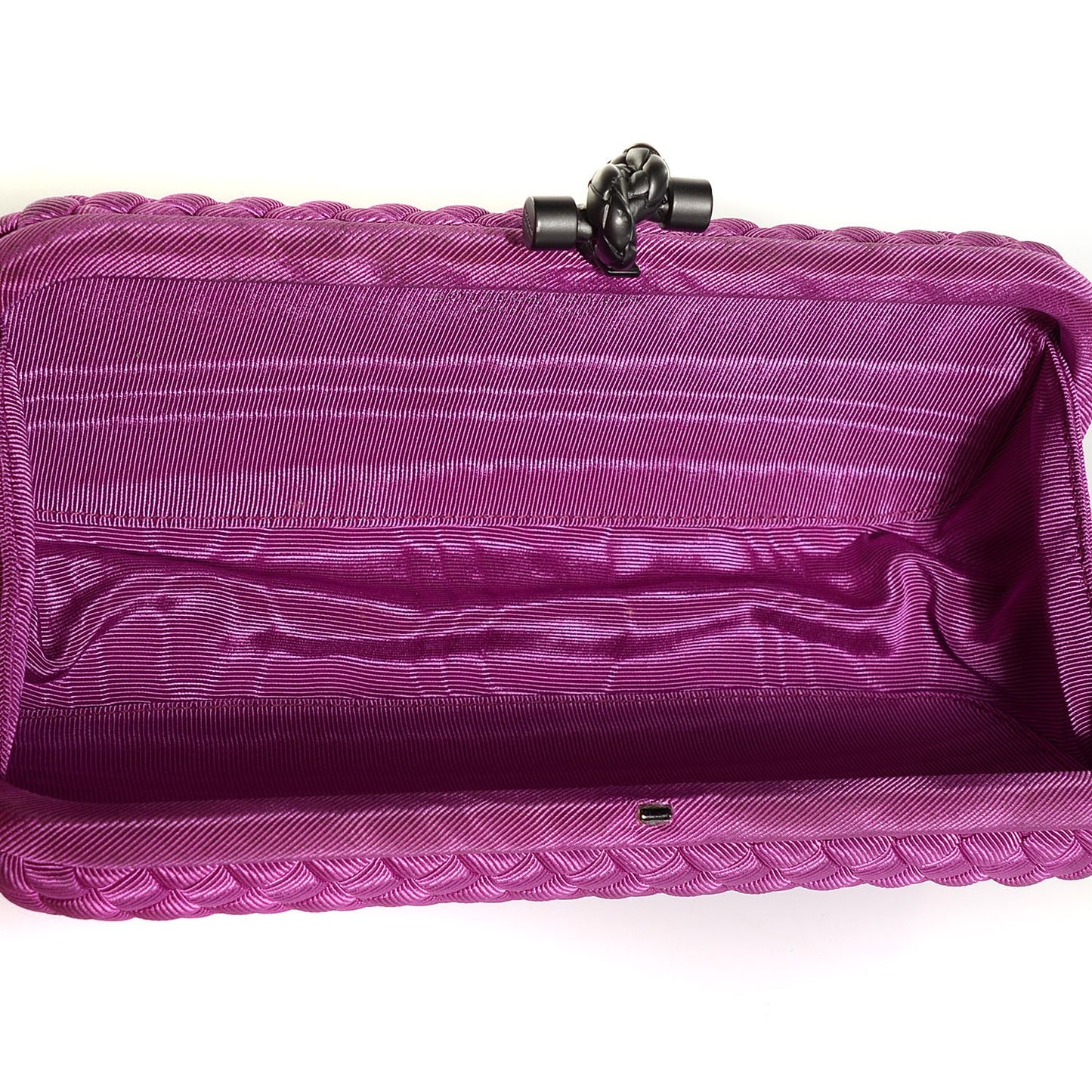 Silk Faille Intrecciato Knot Clutch