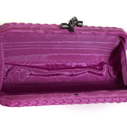 Bottega Veneta Silk Faille Intrecciato Knot Clutch 5 of 7