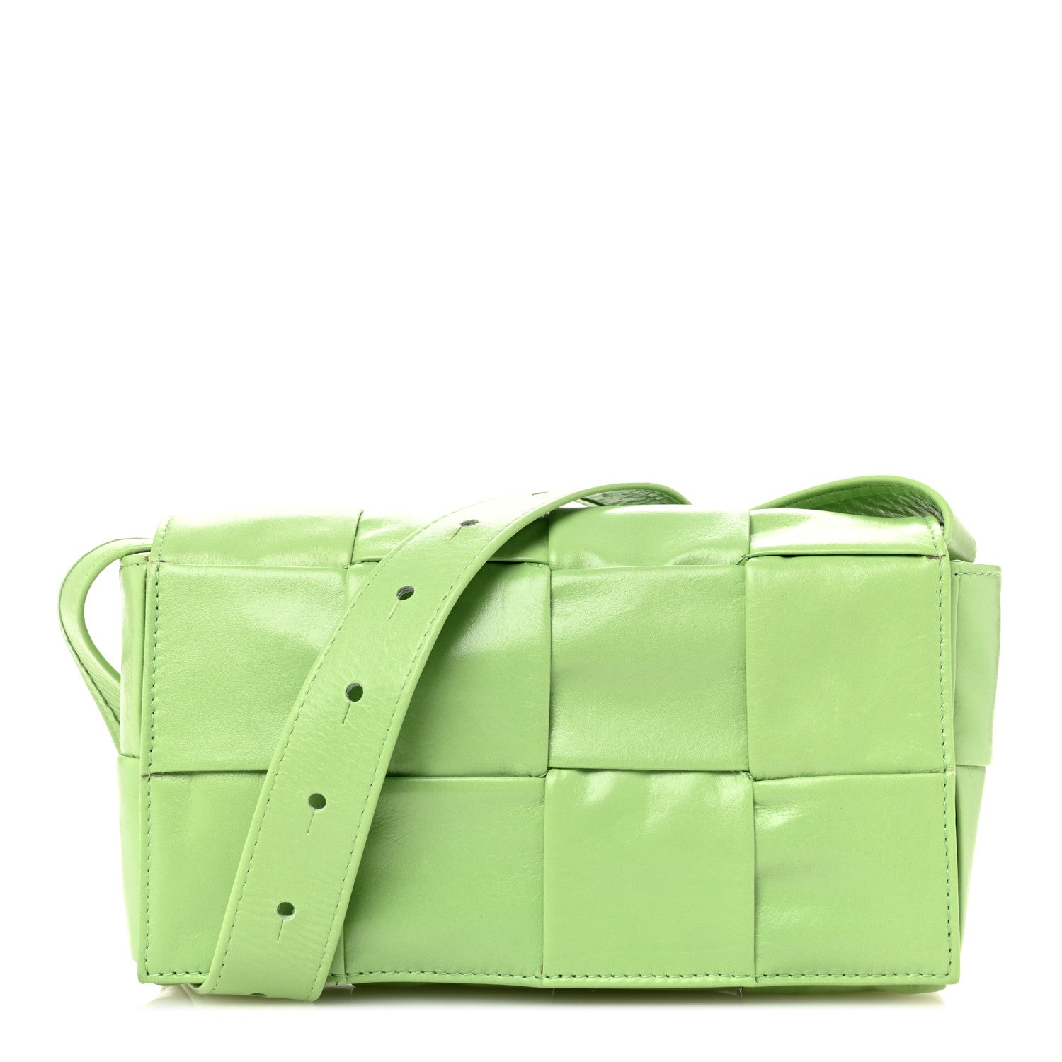 Bottega Veneta Paper Calfskin Intrecciato Cassette Belt Bag Pistachio 1 of 10