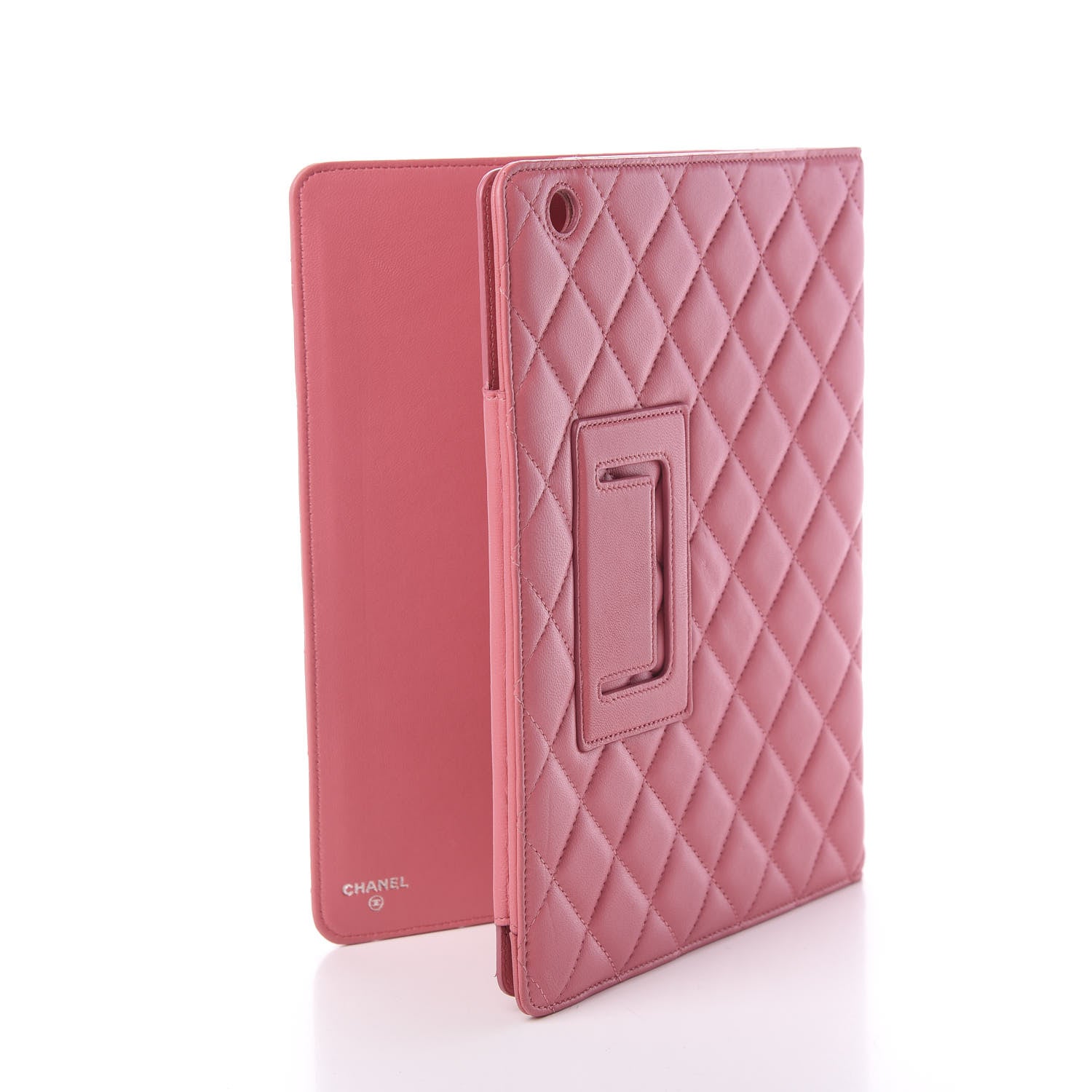 Chanel Lambskin Quilted iPad Case Pink 2 of 7