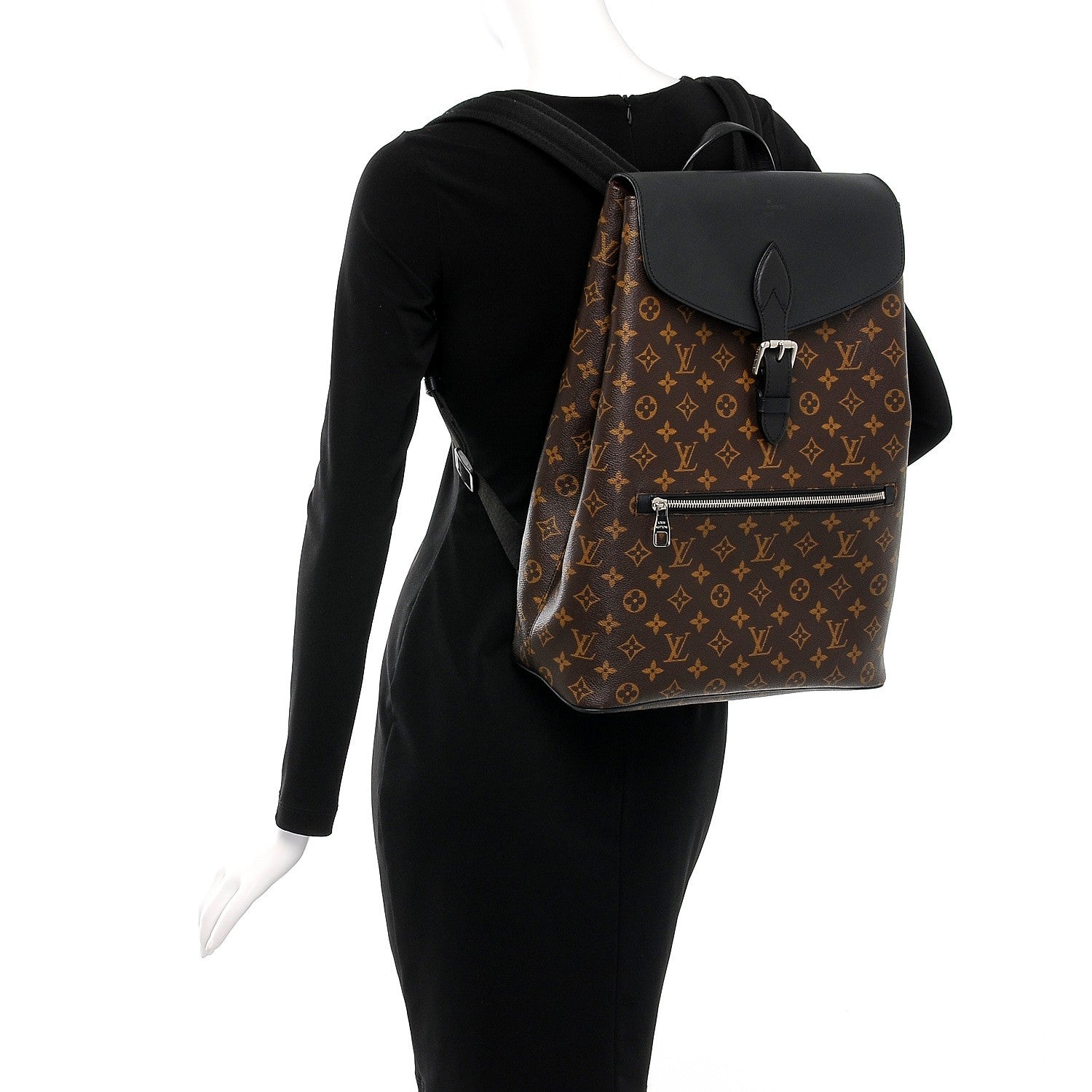 Louis Vuitton Monogram Macassar Palk Backpack 2 of 7