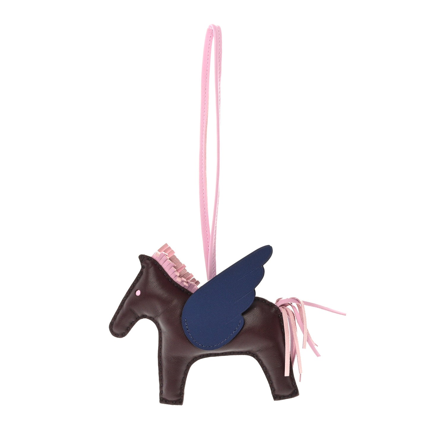 Milo Lambskin Grigri Rodeo Pegase Horse Bag Charm MM Rouge Sellier Mauve Sylvestre Bleu Saphir
