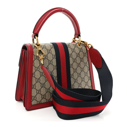 Gucci GG Supreme Monogram Small Queen Margaret Top Handle Bag Red 3 of 18