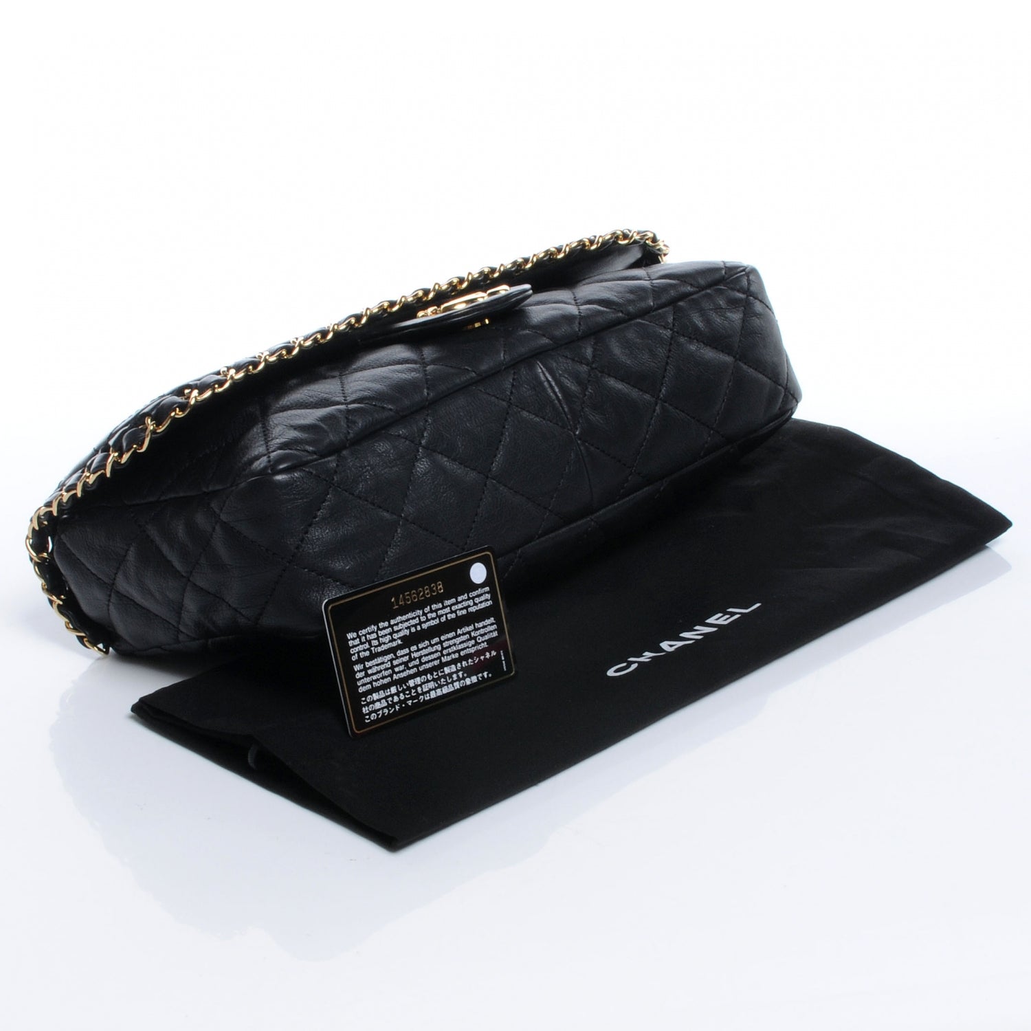 Chanel Calfskin Quilted Medium Chain Me Flap Black 4 of 7