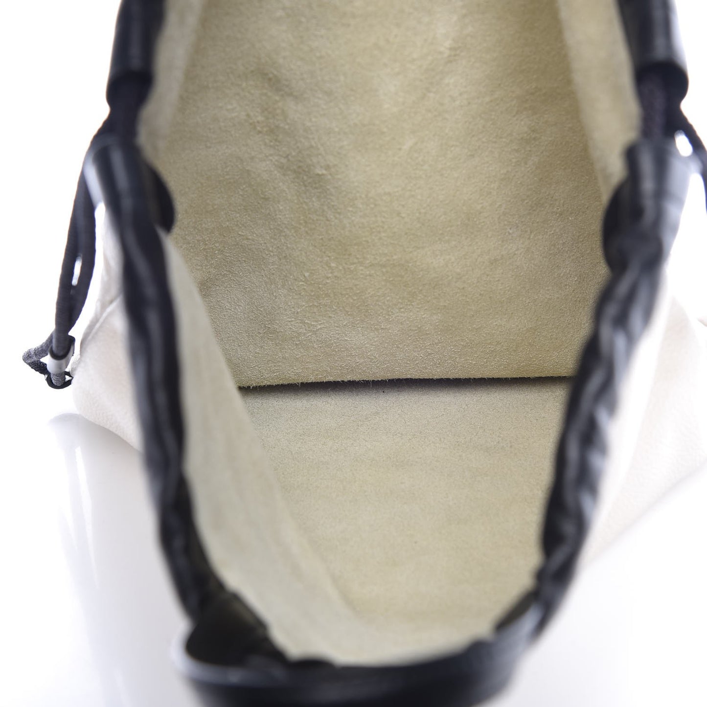 Calfskin Coco Capitan Logo Drawstring Backpack Mystic White