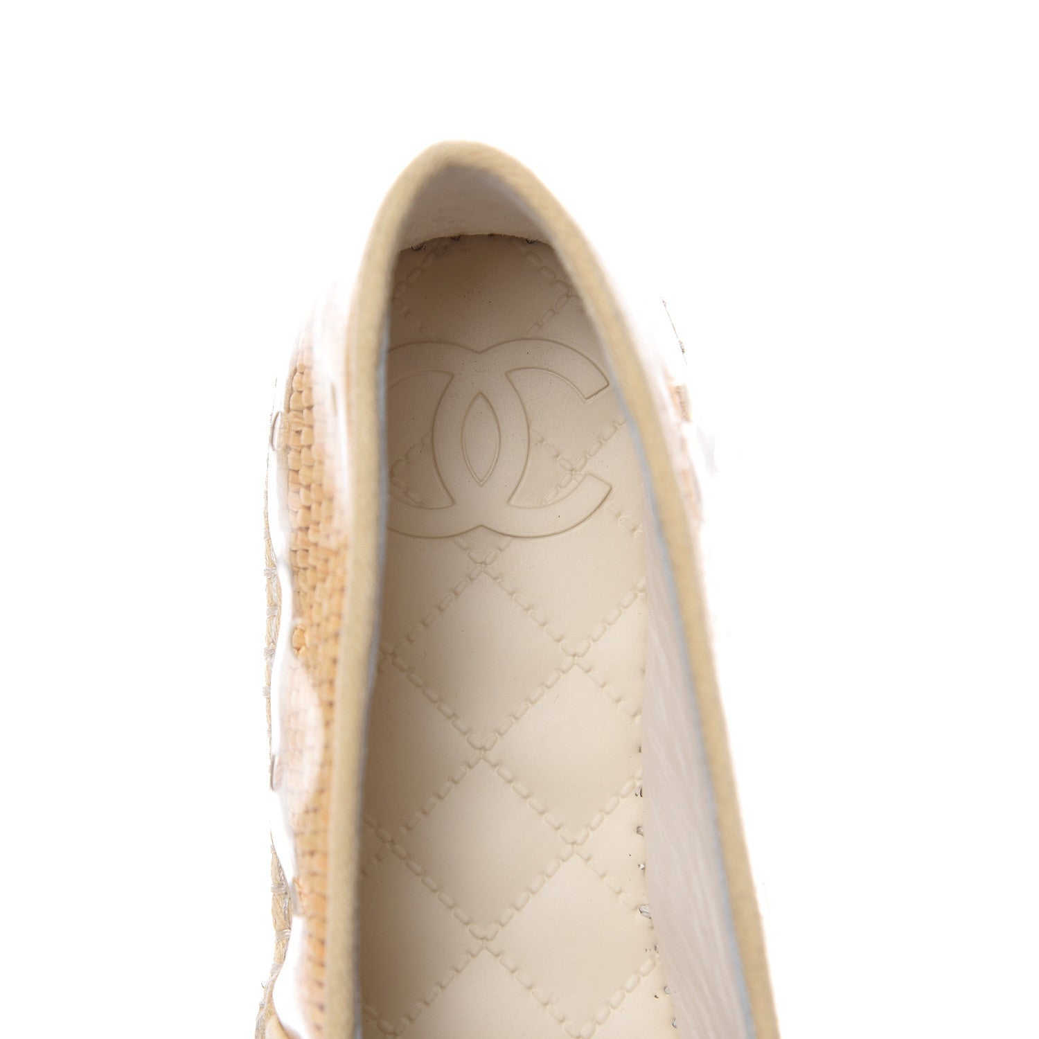 Chanel PVC Raffia CC Espadrilles 36 Beige 8 of 8