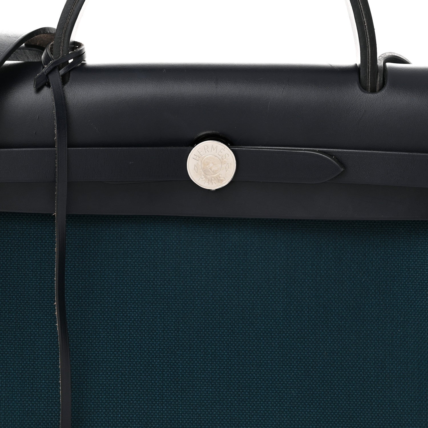 Hermes Military Toile Vache Hunter Herbag Zip 31 PM Bleu Ocean Bleu Indigo 9 of 11