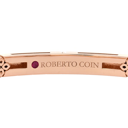 Roberto Coin 18K Rose Gold Black Diamond Verona Bangle Bracelet 3 of 3