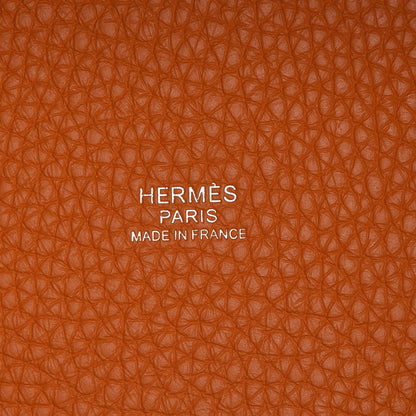 Hermes Taurillon Clemence Picotin Lock 18 PM Abricot 6 of 8